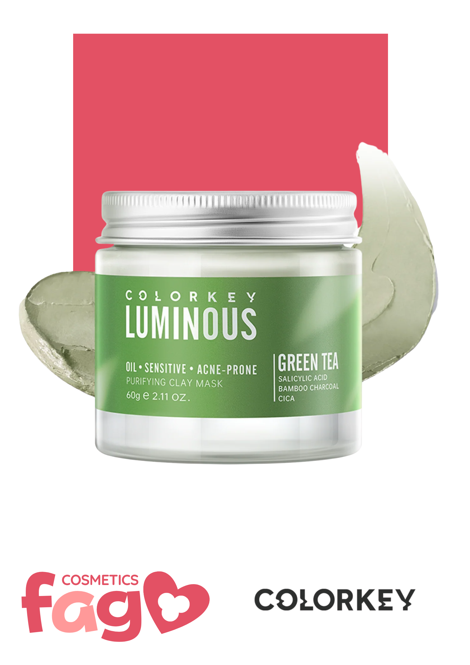 Mặt Nạ Bùn COLORKEY LUMINOUS Green Tea Purifying