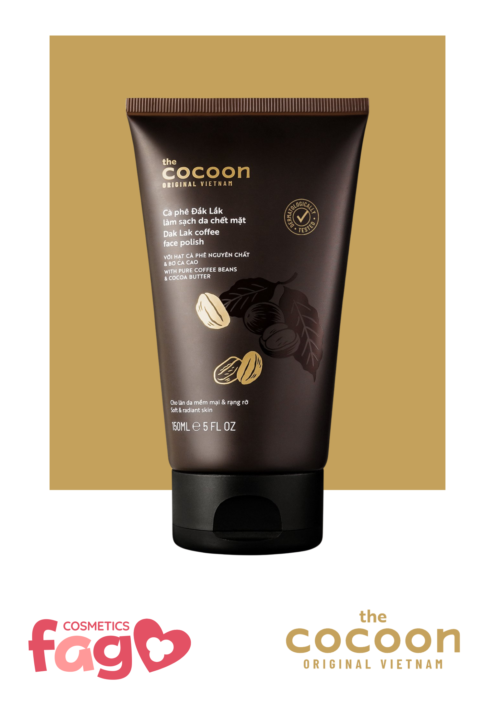 Tẩy Da Chết Mặt Cocoon Cà Phê Đắk Lắk 150ml